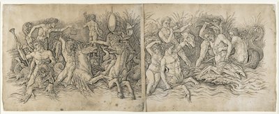 Battle of the Sea Gods by Andrea Mantegna